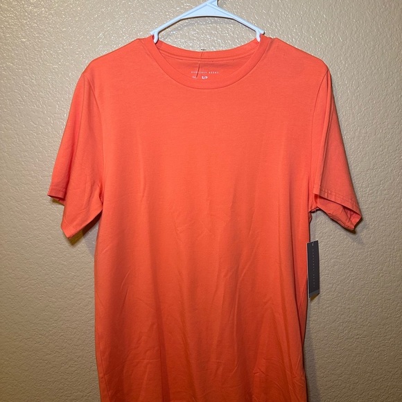 Geoffrey Beene Vibrant Orange Short Sleeve Tee - Picture 1 of 3